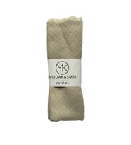Modakaşmir Gucci Desenli Krep Şal (Krem)