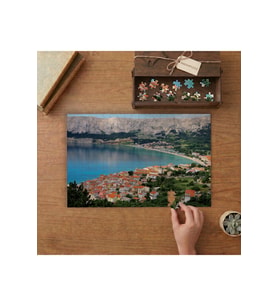 Şehir Manzarası- Dağlar Tasarımı 240 parça Ahşap Puzzle Ahşap Kutuda MP00718