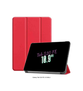 Galaxy Tab S10 FE Uyumlu 10.9" Katlanabilen Standlı Smart Cover Akıllı Tablet Kılıfı