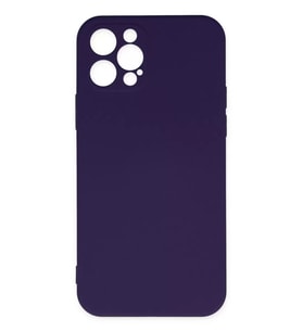 Newface Apple iPhone 12 Pro Max Kılıf Nano içi Kadife Silikon - Mor