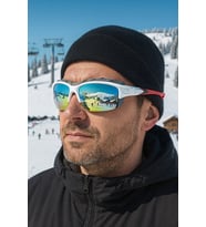 ESRADA Kayak Gözlüğü Antifog  Uv Korumalı Güneş Kar Gözlük Beyaz Gökkuşağı Cam Snowboard Sporu 06