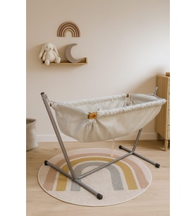PAŞA HAMAK Portatif Çantalı 0-7 Model Bebek Hamağı, Bebek Beşiği ( Gri ) ( Büyük Boy )