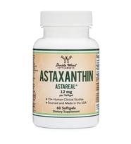 Astaxanthin 12 mg 60 Softgels AstaReal 70+ Human Clinical Studies