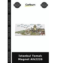 Özel Üretim Hediyelik Hatıra Dekoratif Turistik Buzdolap Süsü İstanbul Temalı Magnet Alk2226