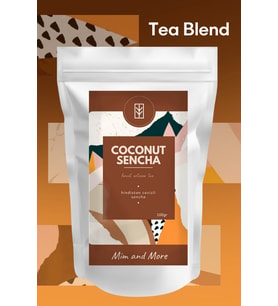 Coconut Sencha Tea - Hindistan Cevizli Yeşil Çay, 100 gr