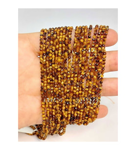 Bileklik Boy Kaplan Gözü Taşı Dizi 2mm (45414) Yarım Dizi (17CM UZUNLUĞUNDADIR)