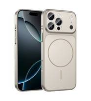 Apple iPhone 14 Pro Max Uyumlu Kılıf Zore M-Safe Şarj Özellikli Kamera Korumalı Formen Kapak (Gri)