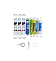 PWS Kapalı Kasa Su Arıtma  Ecomax 8li Reverse Osmosis mebran Alkali+mineral+detox+tatlandırıcı