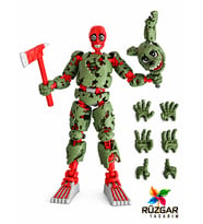 Springtrap Dummy 13 Eklemleri Hareketli T13 Balta Hediyeli