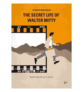 No806 My The Secret Life Of Walter Mitty Tablo Ahşap Poster Dekoratif