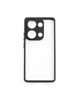 Coverzone Xiaomi Redmi Note 13 Pro 4G ile uyumlu Kamera Korumal? ?effaf P�r�zs�z Arka Y�zey Z-New Roll Kapak Parmak izi Yapmayan Xiaomi Redmi Note 13 Pro 4G i�in k?l?f Siyah