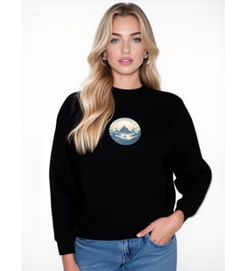 MANZARA UNİSEX SWEATSHİRT (Siyah)