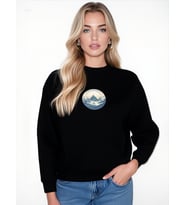 MANZARA UNİSEX SWEATSHİRT (Siyah)