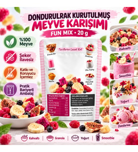 Fresh Dondurularak Kurutulmuş Fun Mix 20 g