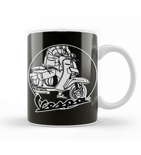 Vespa Addict Kupa Bardak Porselen