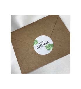 Organik Sticker %100 Organik Etiketi 4 Cm (250 ADET)