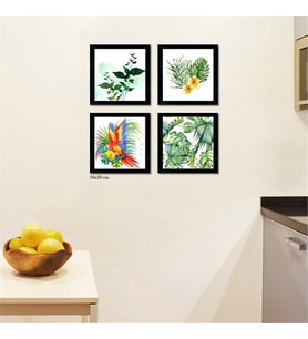 Çerçeveli Doku Efektli Tablo Seti 65x65 cm
