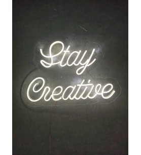 Stay Creative Neon Tabela Kokteyl Neon Duvar Dekorasyonu Dekoratif Aydınlatma