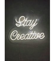 Stay Creative Neon Tabela Kokteyl Neon Duvar Dekorasyonu Dekoratif Aydınlatma