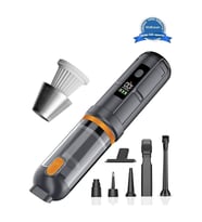 Araç Süpürgesi Şarjlı 120w 20.000pa Göstergeli Yeni Nesil Metal Filtre Extra Vakum Ve Üfleme
