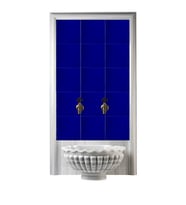 Armada Çini 60x100 Cm Ac 25 Kobalt Serigraf Türk Hamamı Pano