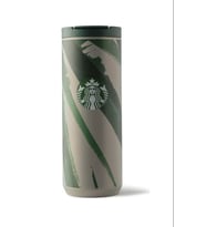 Starbucks Klasik Seri Termos - Gri-Yeşil Renkli 473 ml