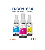 Epson 664 EcoTank L3050 C-M-Y Kartuş Dolum Seti