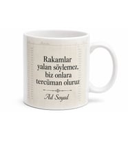 İsimli Hesap Cetveli Desenli Mali Müşavir Kupası Hediye Bardak