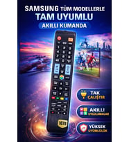 Samsung Tüm Modellerle Uyumlu Akıllı Kumanda 1078 – Smart TV, LED, LCD, UHD, 4K Uyumlu