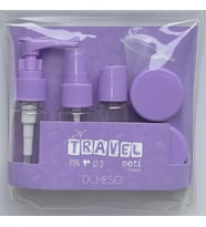 LİLA TRAVEL SETİ ÇOK AMAÇLI MİNİ SAKLAMA SETİ -SPREY-POMPA-MİNİKUTU - AL ÇIK HAZIR KUTULAR