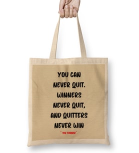 Motivational Quotes Sayings Words Gifts - Entrepreneurs İnspiration Success Work Typography Gifts Bez Çanta Uzun Saplı