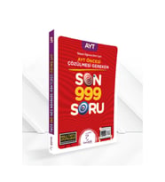 Karekök Yayınları Yeni Müf. Karekök Yayınları AYT Öncesi Çözülmesi Gereken Son 999 Soru-Sözel (Çok Renkli)