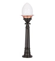 AVONNI BSU-68050-BSY-OP Sarı/Siyah Boyalı Dış Mekan Aydınlatma E27 Aluminyum Döküm Dip Akrilik Cam 22cm