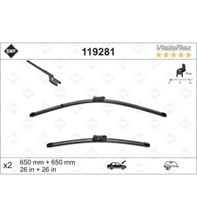 Silecek Süpürgesi Takım 508 İ10-18 / Rcz 10-18 Aerotwın A636S (650+650Mm) (Oem No: 6423.N6)