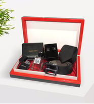 BK Gift Kişiye Özel Kutuda Vip Erkek Aksesuar Hediye Seti (Model 1)