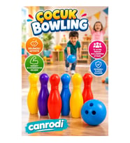 Çocuk Bowling Seti – Renkli Kukalar ve Top ile Eğlenceli Hareket Oyunu