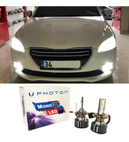 Peugeot 301 Led Xenon Uzun Far Ampulü H1 Mono Yeni Seri Beyaz 2012-2017