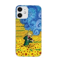 Iphone 12 Uyumlu Vincent Van Gogh Tasarımlı Şeffaf Telefon Kılıfı