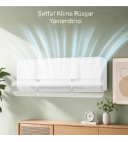 TechTic Şeffaf Delikli Klima Rüzgar Yönlendirici Tüm Klimalar İçin Klima Hava Çarpma Önleyici Aparat