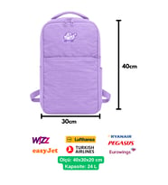 Seyahat Sırt Çantası 40cm 40x25x15 cm Pegasus, Wizz Air, Ryanair, El Valizi Koltuk Altı Valizi