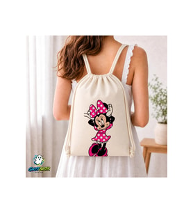 Minnie Mouse Büzgülü Keten Çanta C194