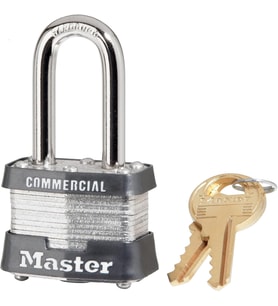 Master Lock 3Kalf Dış Mekan Asma Kilit Anahtarlı, 1 Paket, Gümüş