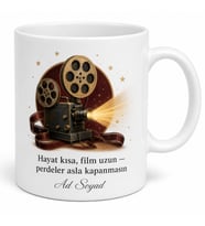 Dünya Sinema Günü Hediye Kupa Bardak Büyülü Perde Hayranlarına Özel Tasarım