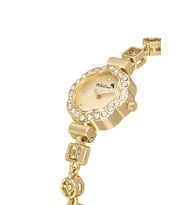 Polo Air Kalpli Kadran Lüx Taşlı Kordon Kadın Kol Saati Gold Renk PL-1575B1x (Altın)