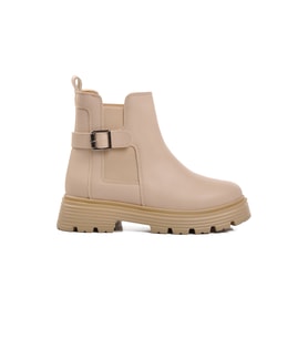 Ayakmod 677008 Bej Slip-On Kadın Bot