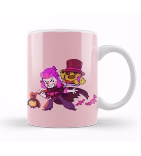 Mortis And  Spike Brawl Stars Kupa Bardak Porselen