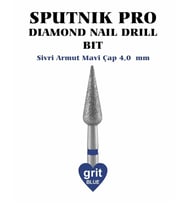 Elmas Sivri Armut Freze Mavi Çap 4,0mm