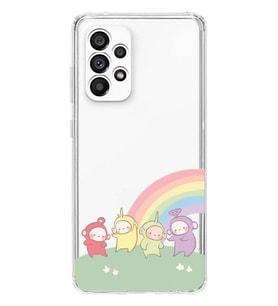 Samsung Galaxy A13 Uyumlu Teletubbies Desenli Şeffaf Telefon Kılıfı