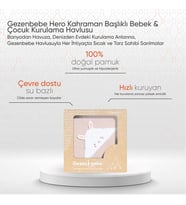 Hero Kahraman Başlıklı Bebek & Çocuk Kurulama Havlusu Bunny 75x80 cm