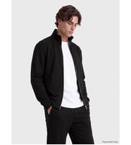LCW Vision Siyah Dik Yaka Erkek Fermuarlı Sweatshirt